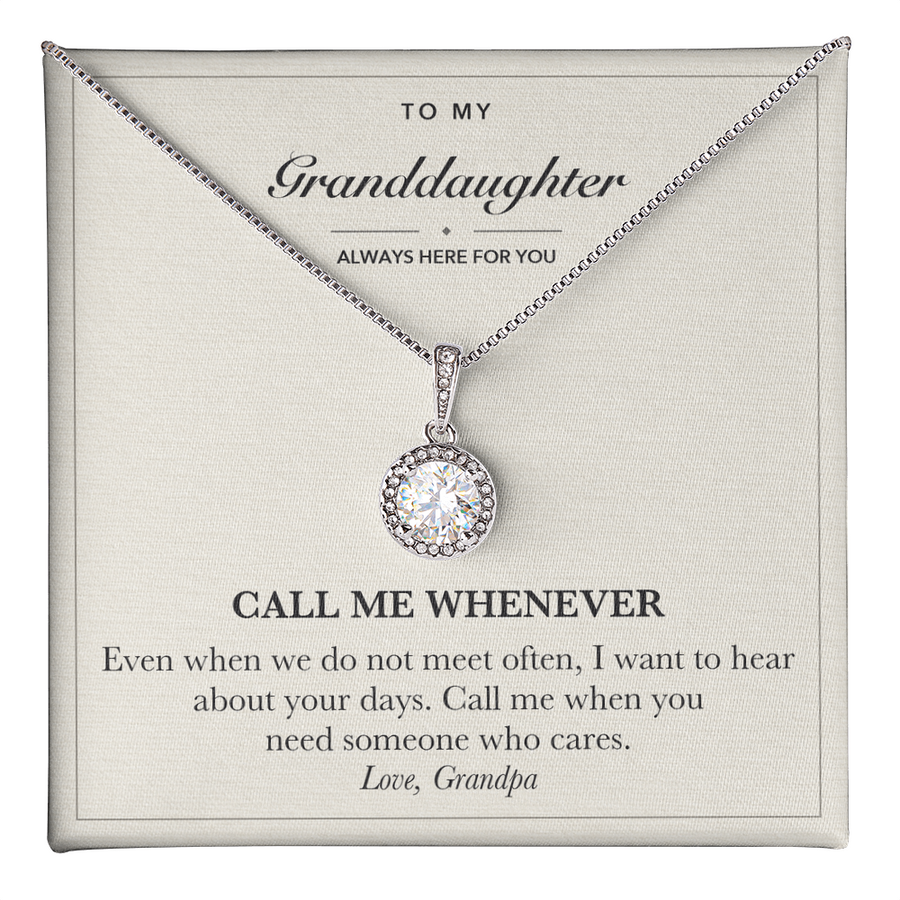 Reassurance Gift Necklace for Granddaughter from Grandpa