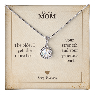 Load image into Gallery viewer, To My Mom, Your Generous Heart - Eternal Hope Necklace
