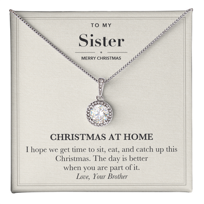 Load image into Gallery viewer, Christmas Gift Necklace for Sister from Brother
