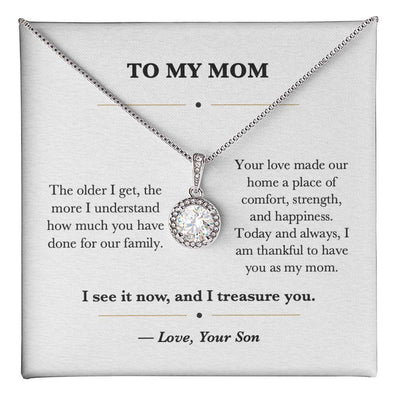 Load image into Gallery viewer, To My Mom Birthday Eternal Hope Necklace Gift from Son

