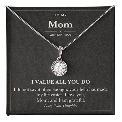 Load image into Gallery viewer, Thank You Gift for Mom Eternal Hope Necklace from Daughter
