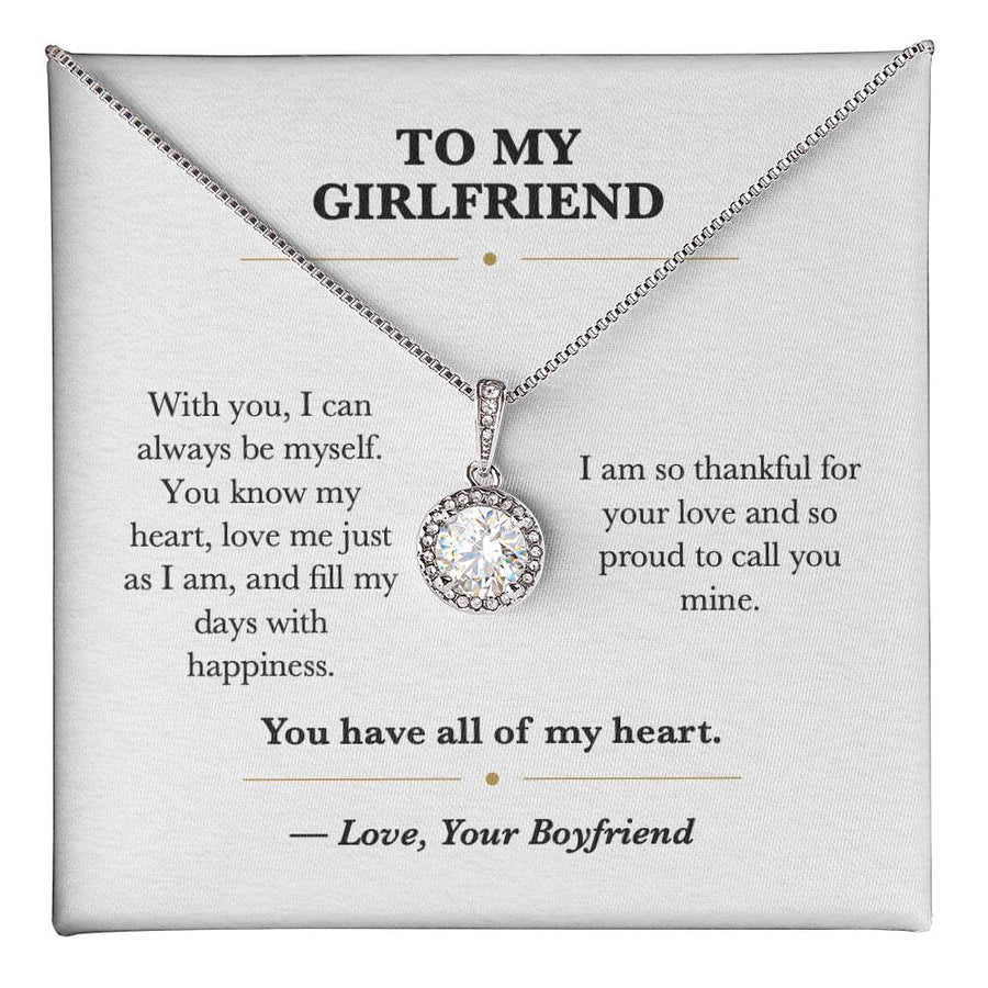 To My Girlfriend Safe Love Eternal Hope Necklace from Boyfriend