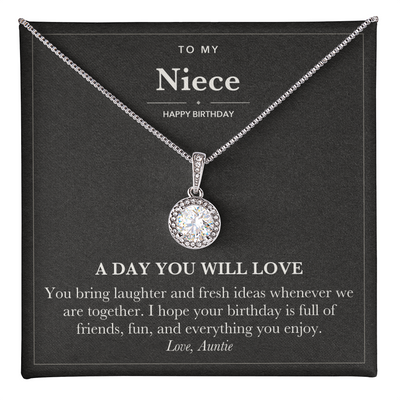 Load image into Gallery viewer, Birthday Eternal Hope Necklace for Niece from Aunt
