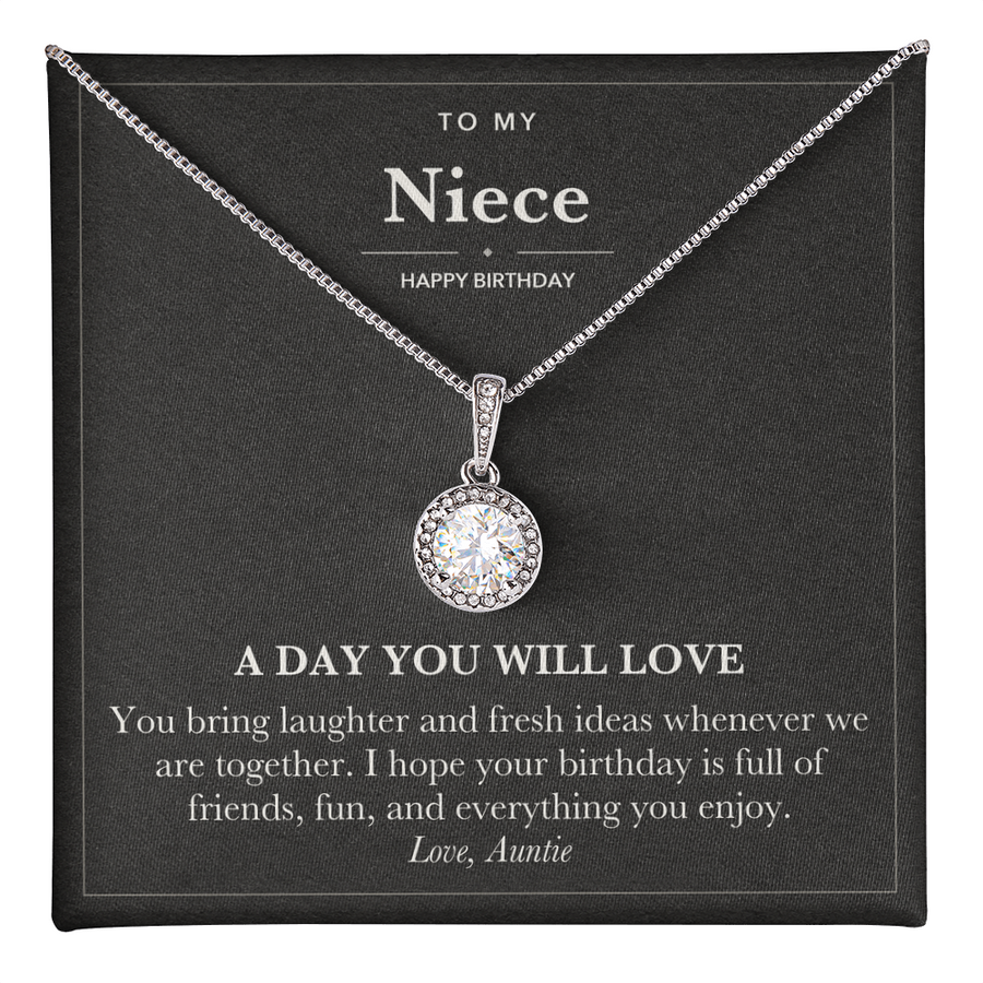 Birthday Eternal Hope Necklace for Niece from Aunt