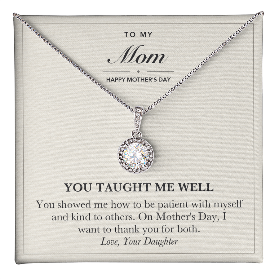 Mother's Day Necklace for Mom from Daughter - Thank You