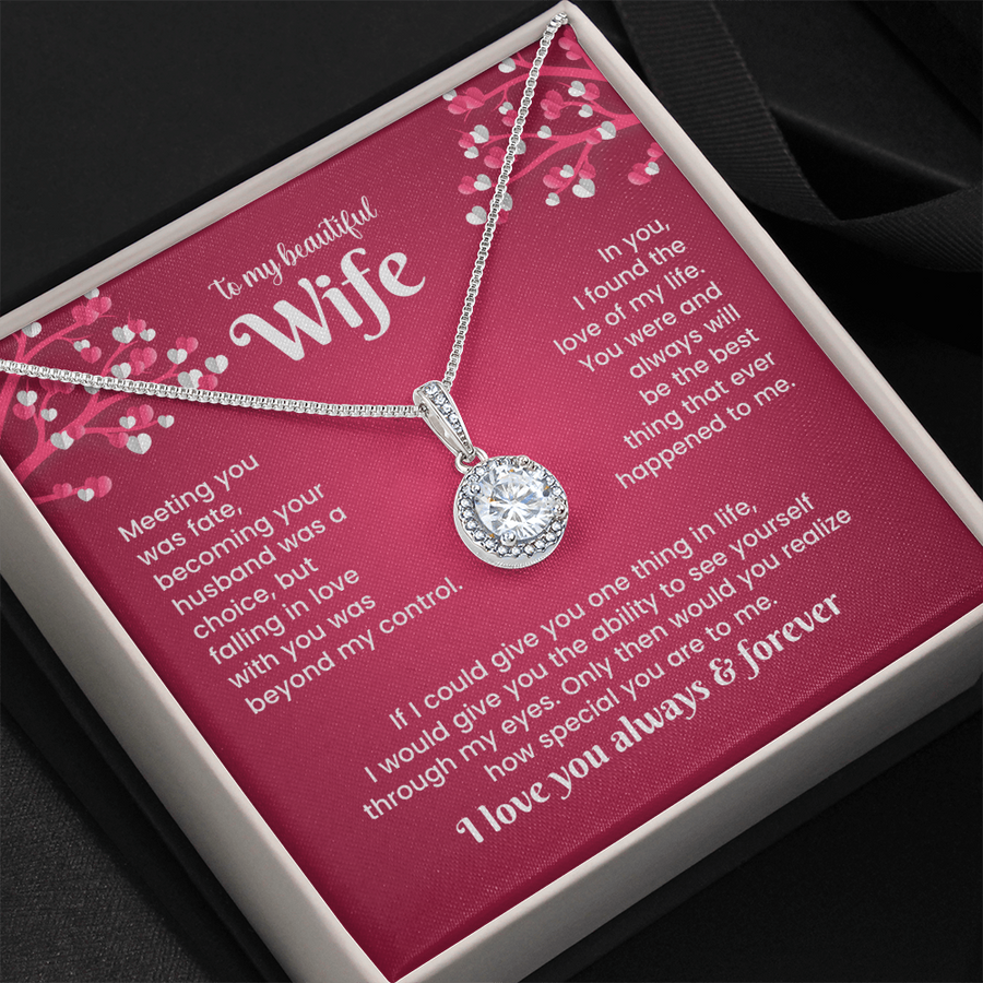 To My Wife Eternal Hope Necklace from Him, Birthday Gifts for Wife, Anniversary, Valentines Day Gift