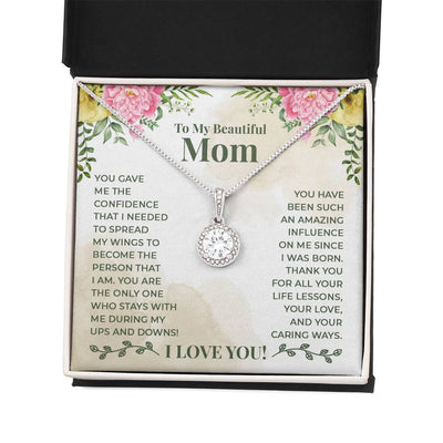 Load image into Gallery viewer, To My Beautiful Mom Necklace, You Give Me the Confidence That I Needed
