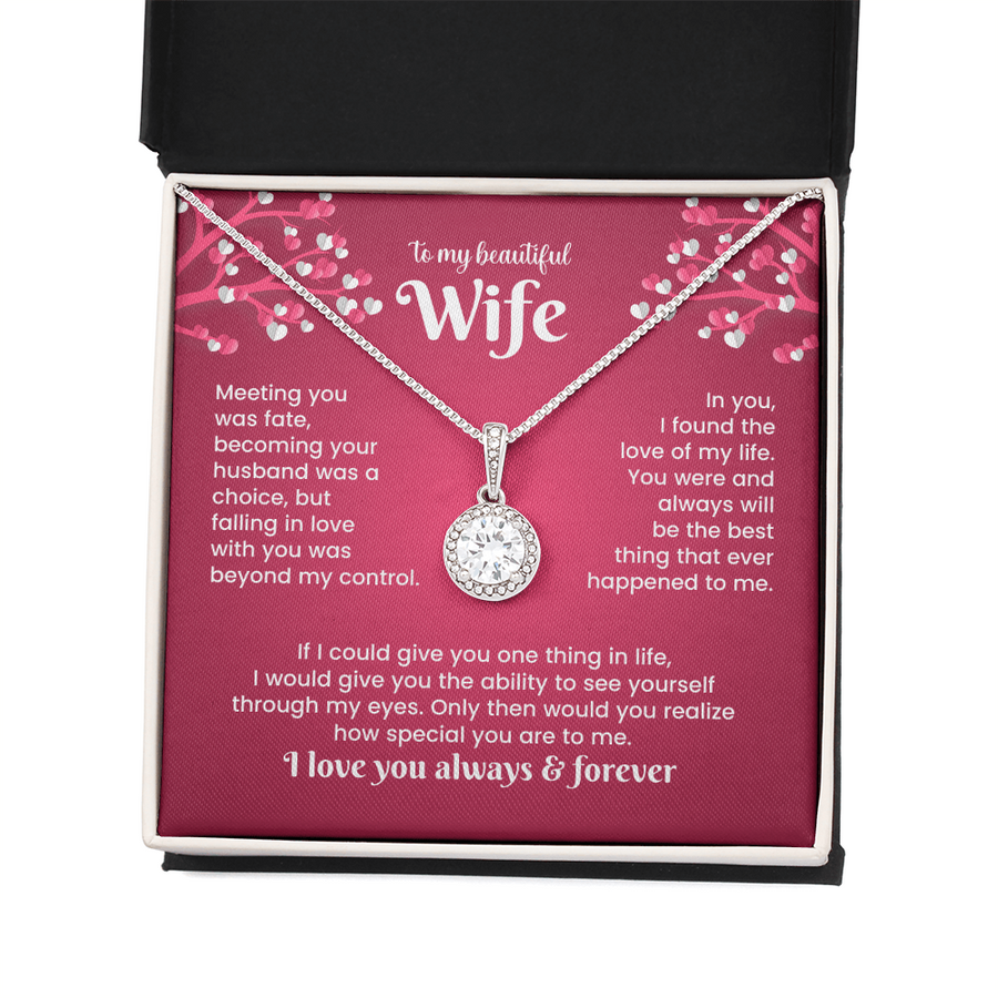 To My Wife Eternal Hope Necklace from Him, Birthday Gifts for Wife, Anniversary, Valentines Day Gift