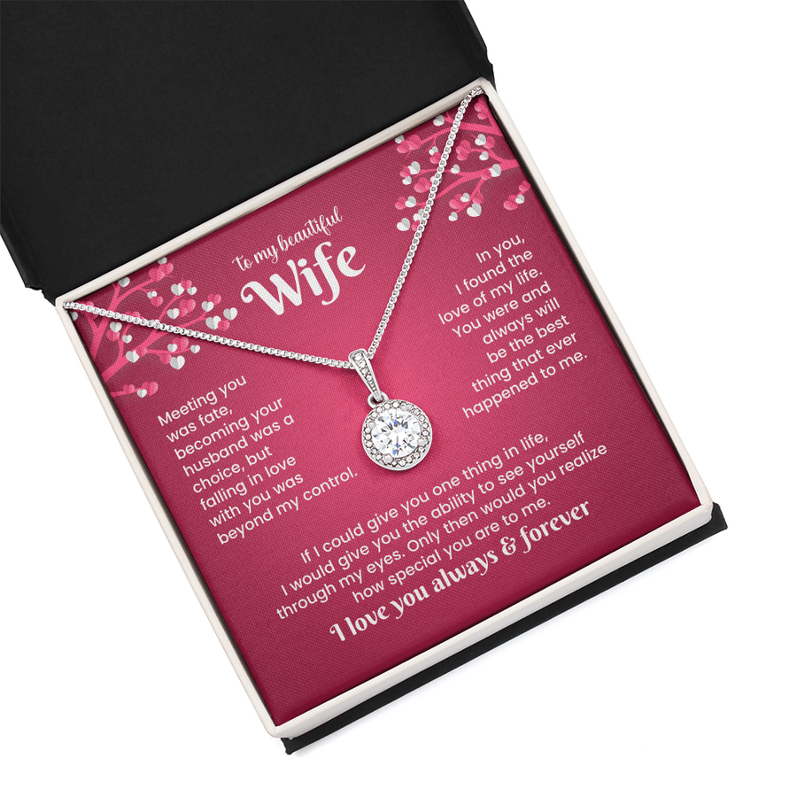 To My Wife Eternal Hope Necklace from Him, Birthday Gifts for Wife, Anniversary, Valentines Day Gift