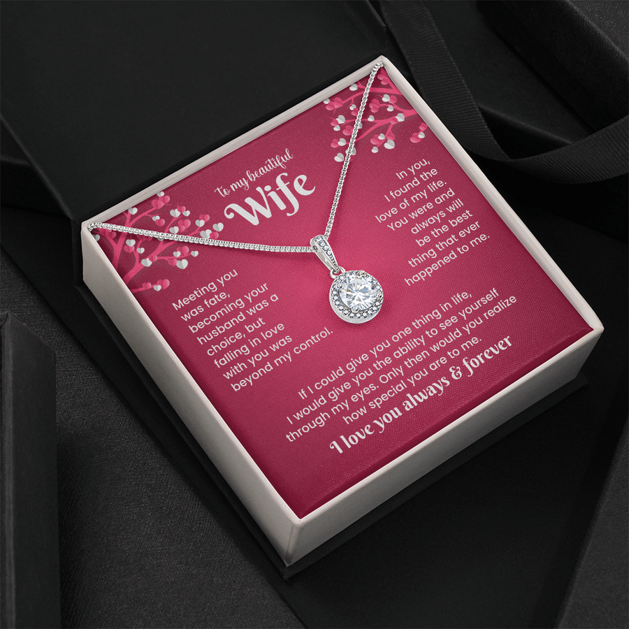 To My Wife Eternal Hope Necklace from Him, Birthday Gifts for Wife, Anniversary, Valentines Day Gift