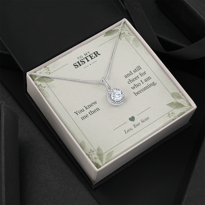 Load image into Gallery viewer, To My Sister, Cheering for Who I Am Becoming - Eternal Hope Necklace
