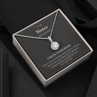 Load image into Gallery viewer, Encouragement Eternal Hope Necklace for Sister - I Have Your Back
