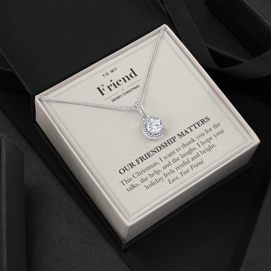 Christmas Gift Necklace for Best Friend - Glad We Met
