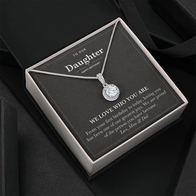 Load image into Gallery viewer, To Our Daughter Birthday Necklace - We Love Who You Are
