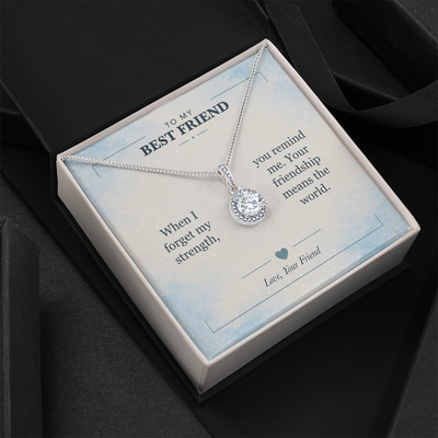 Load image into Gallery viewer, To My Best Friend, You Remind Me of My Strength - Eternal Hope Necklace
