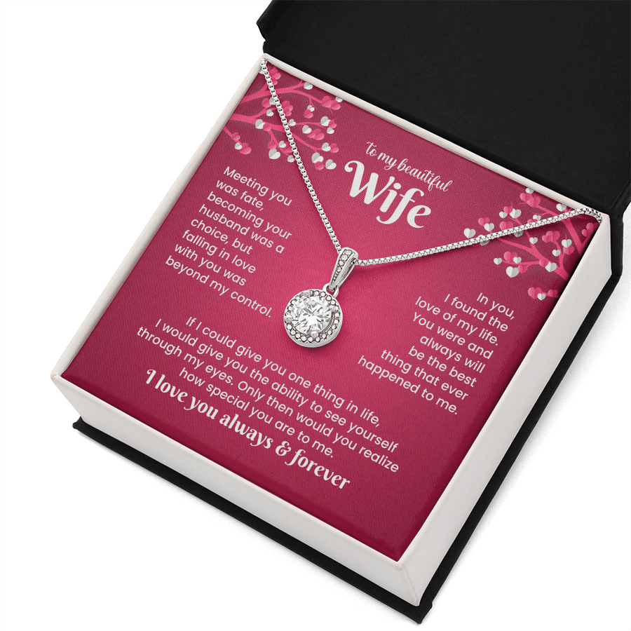 To My Wife Eternal Hope Necklace from Him, Birthday Gifts for Wife, Anniversary, Valentines Day Gift