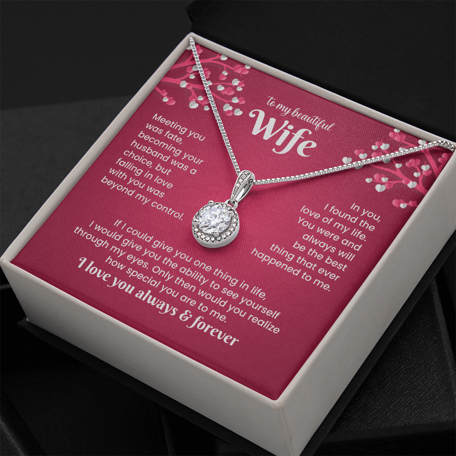 To My Wife Eternal Hope Necklace from Him, Birthday Gifts for Wife, Anniversary, Valentines Day Gift