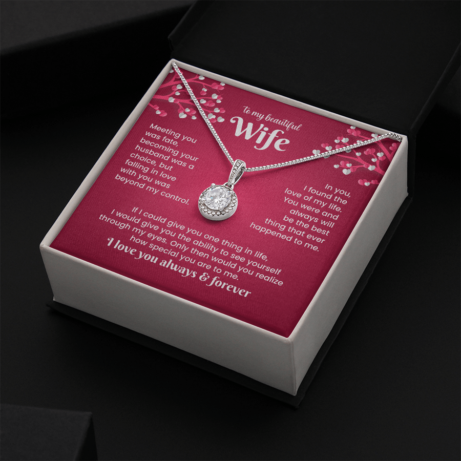 To My Wife Eternal Hope Necklace from Him, Birthday Gifts for Wife, Anniversary, Valentines Day Gift