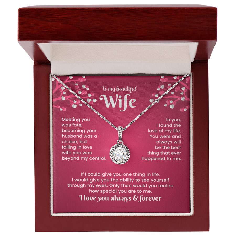 To My Wife Eternal Hope Necklace from Him, Birthday Gifts for Wife, Anniversary, Valentines Day Gift