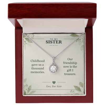 Load image into Gallery viewer, To My Sister, The Friendship I Treasure - Eternal Hope Necklace
