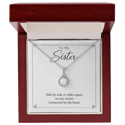 Load image into Gallery viewer, To My Sister - Connected by the Heart Eternal Hope Necklace Gift
