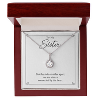 Load image into Gallery viewer, To My Sister - Connected by the Heart Eternal Hope Necklace Gift

