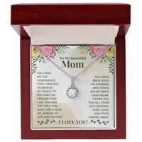 Load image into Gallery viewer, To My Beautiful Mom Necklace, You Give Me the Confidence That I Needed
