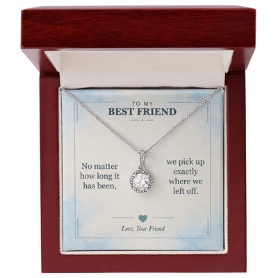 Load image into Gallery viewer, To My Best Friend, Right Where We Left Off - Eternal Hope Necklace
