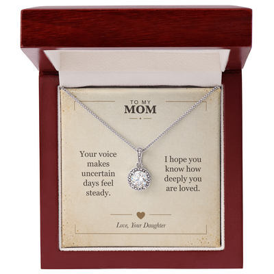 Load image into Gallery viewer, To My Mom Eternal Hope Necklace - Your Steady Voice
