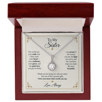 Load image into Gallery viewer, To My Sister - I Love You More Than Words Eternal Hope Necklace Gift
