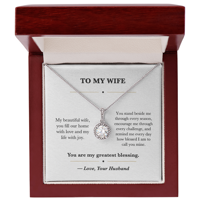 Load image into Gallery viewer, To My Wife Gratitude Eternal Hope Necklace Gift from Husband
