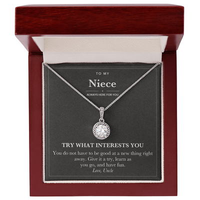 Load image into Gallery viewer, Encouragement Necklace for Niece from Uncle - Try It
