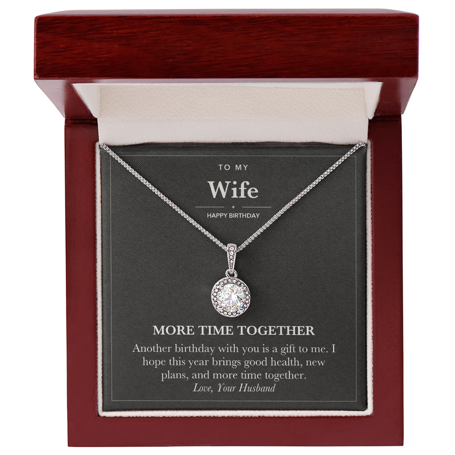 To My Wife Birthday Necklace - More Time Together
