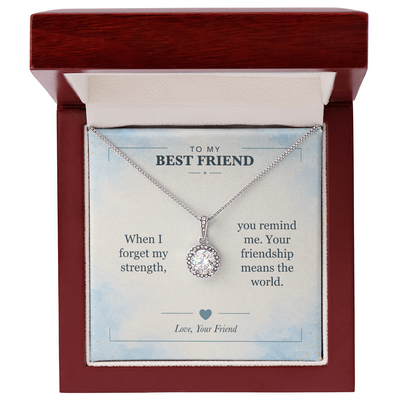 Load image into Gallery viewer, To My Best Friend, You Remind Me of My Strength - Eternal Hope Necklace
