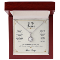 Load image into Gallery viewer, To My Sister - A Beautiful Part of My Story Eternal Hope Necklace Gift
