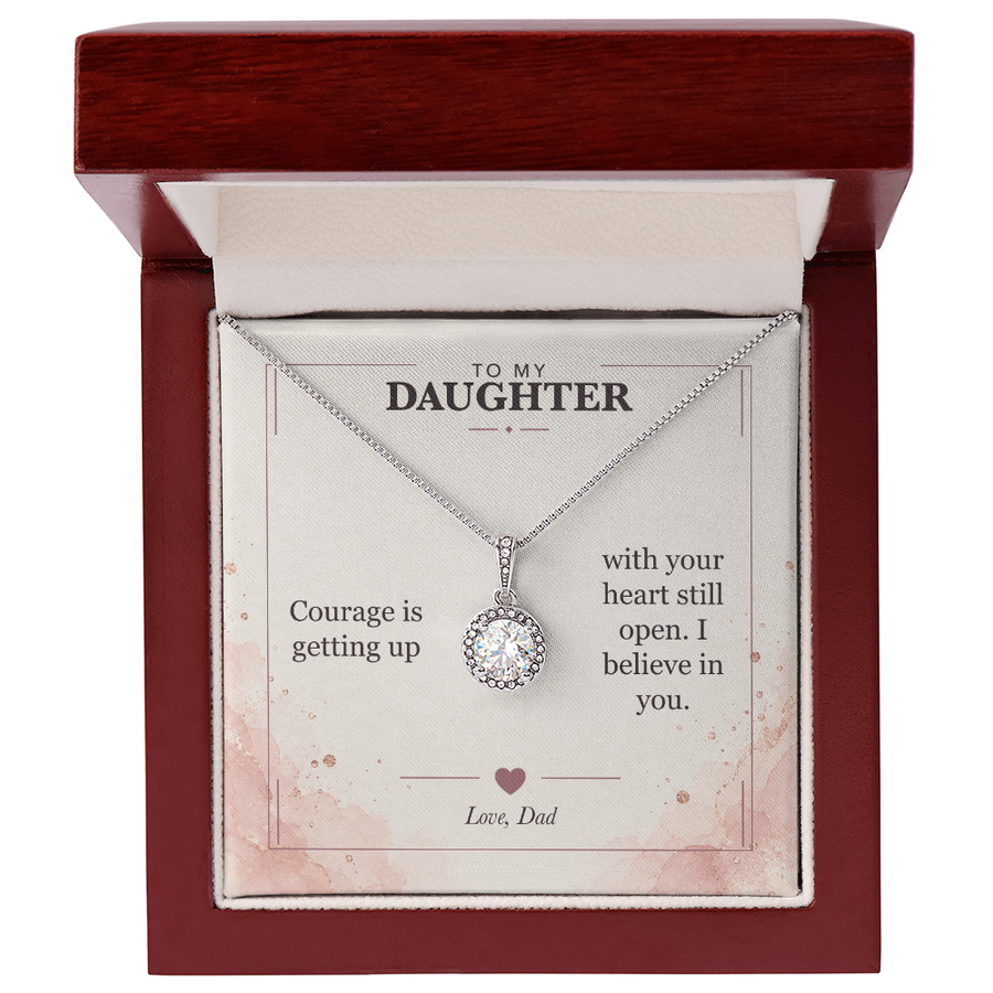 To My Daughter Eternal Hope Necklace - I Believe in You