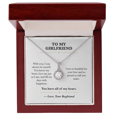 Load image into Gallery viewer, To My Girlfriend Safe Love Eternal Hope Necklace from Boyfriend
