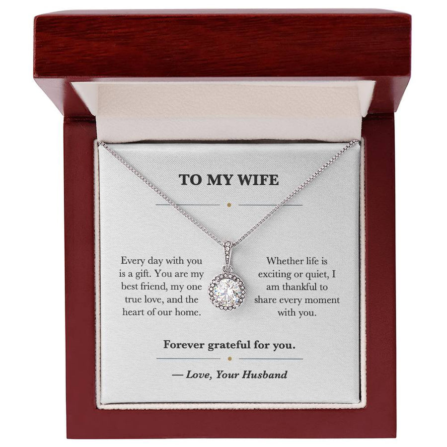 To My Wife Everyday Love Eternal Hope Necklace Gift from Husband