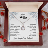 Load image into Gallery viewer, Silver to My Wife Necklace from Husband Christmas Necklace for Wife, Birthday Necklace for Wife Gold
