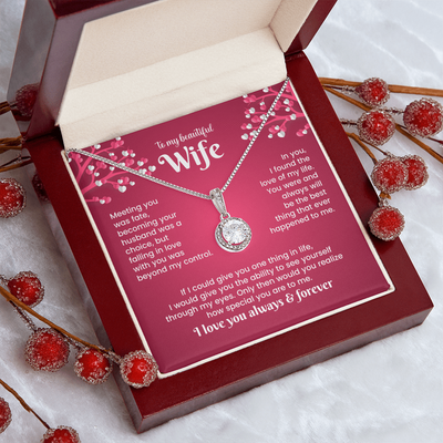 Load image into Gallery viewer, To My Wife Eternal Hope Necklace from Him, Birthday Gifts for Wife, Anniversary, Valentines Day Gift
