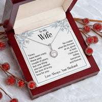 Load image into Gallery viewer, Silver to My Wife Necklace from Husband Christmas Necklace for Wife, Birthday Necklace for Wife Gold
