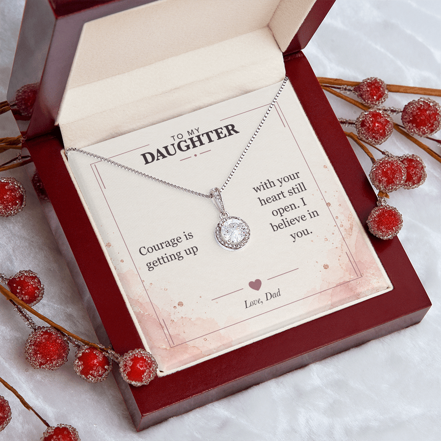 To My Daughter Eternal Hope Necklace - I Believe in You