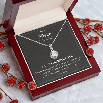Load image into Gallery viewer, Birthday Eternal Hope Necklace for Niece from Aunt
