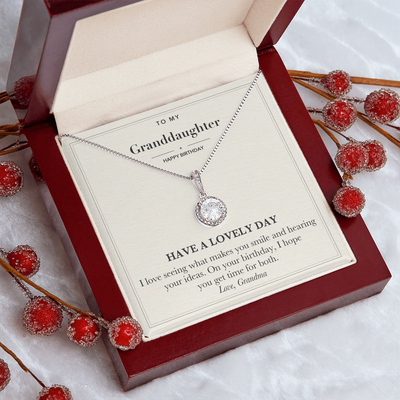 Load image into Gallery viewer, Birthday Eternal Hope Necklace for Granddaughter from Grandma
