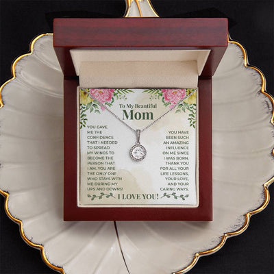Load image into Gallery viewer, To My Beautiful Mom Necklace, You Give Me the Confidence That I Needed
