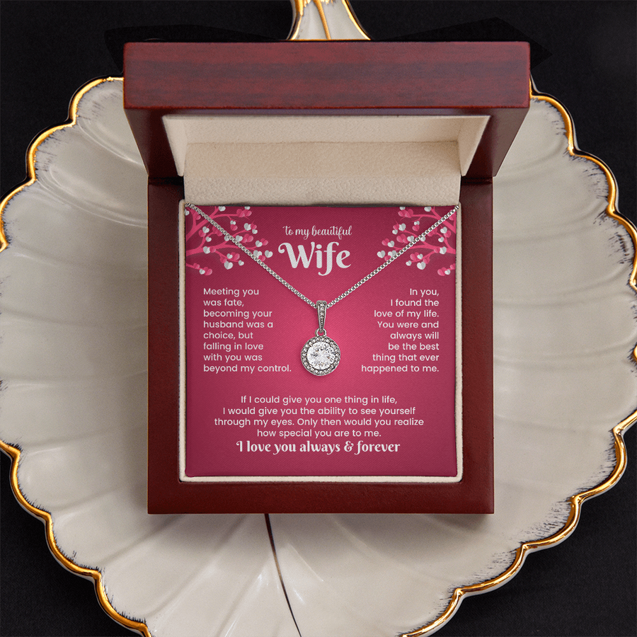 To My Wife Eternal Hope Necklace from Him, Birthday Gifts for Wife, Anniversary, Valentines Day Gift