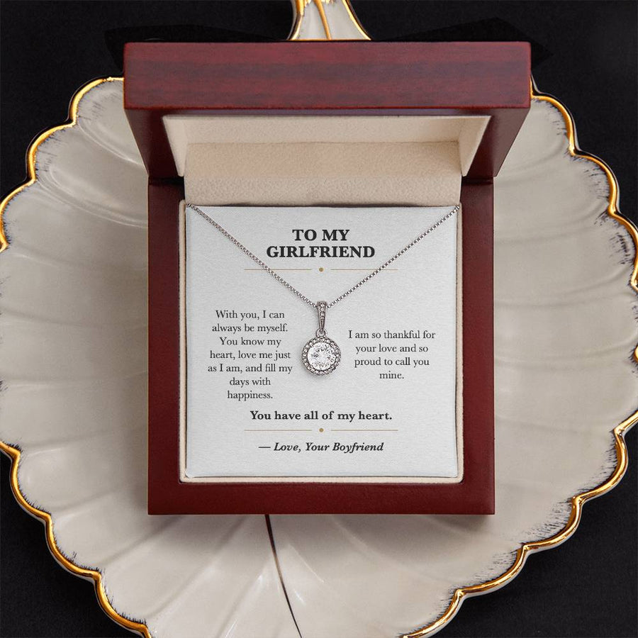 To My Girlfriend Safe Love Eternal Hope Necklace from Boyfriend
