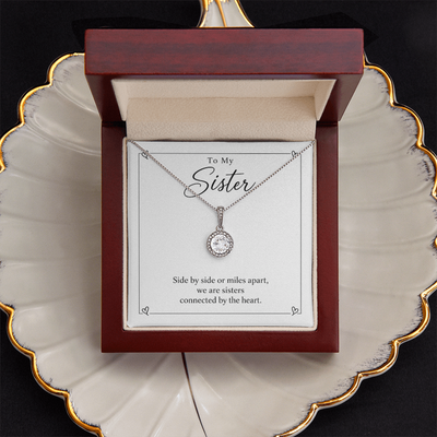 Load image into Gallery viewer, To My Sister - Connected by the Heart Eternal Hope Necklace Gift
