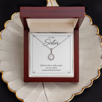 Load image into Gallery viewer, To My Sister - Connected by the Heart Eternal Hope Necklace Gift
