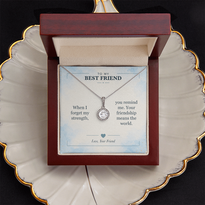 Load image into Gallery viewer, To My Best Friend, You Remind Me of My Strength - Eternal Hope Necklace
